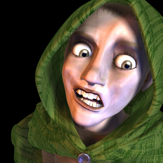 Frightened expression